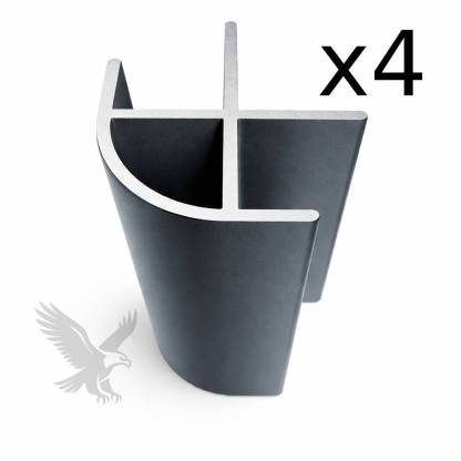 Dark Grey (Anthracite) Small Aluminium corner profile - Image 4