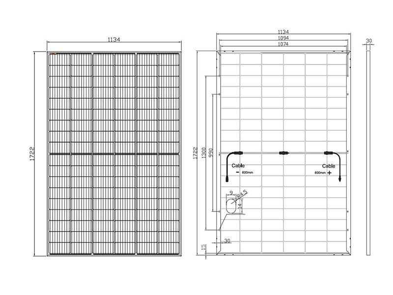 400W bi-facial monocrystalline solar panel - Image 2