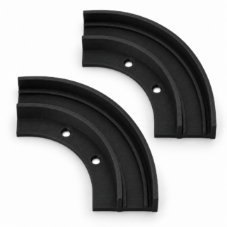 Right Angle (90degree) Tambour Door Track Corner X 2